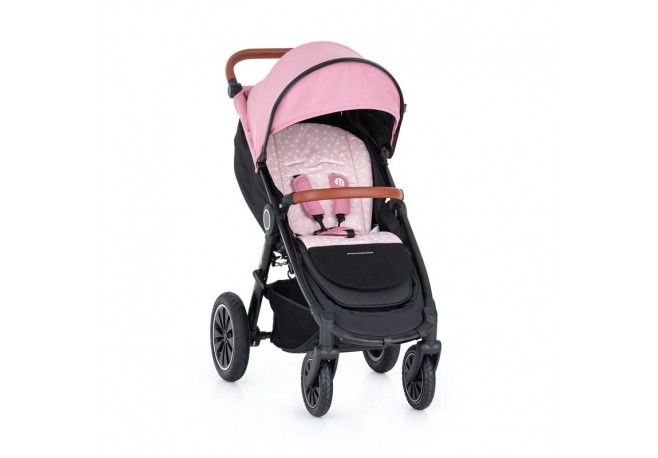 Petite&Mars - Salteluta pentru carucior Reversibila Cu doua fete Din spuma 86x42 cm Roz
