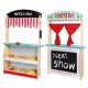 Joueco - Jucarie de lemn din lemn certificat FSC 2 in 1 Teatru si magazin Cu accesorii 110 x 68.5 x 23 cm 3 ani+ Multicolor