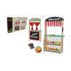 Joueco - Jucarie de lemn din lemn certificat FSC 2 in 1 Teatru si magazin Cu accesorii 110 x 68.5 x 23 cm 3 ani+ Multicolor