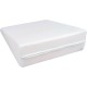 Perna inclinata antireflux Cu husa din bumbac 60 x 37 x 15-10 cm Bubaba Alba