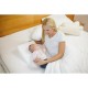 Perna inclinata antireflux Cu husa din bumbac 60 x 37 x 15-10 cm Bubaba Alba