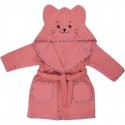Halat de baie cu urechi Kitty Cu buzunare Cu cordon Bubaba 2 - 4 ani Marime 98/104 Pink
