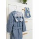 Halat de baie cu urechi Hippo Cu buzunare Cu cordon Bubaba 4 - 6 ani Marime 110/116 Blue