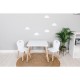 Set masuta si doua scaune pentru copii Athena Din lemn FreeON Alb