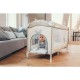 Patut pliant cu un nivel Ballon Cu intrare laterala cu fermoar 2 roti 120x60 cm Conform cu standardul european de securitate EN 