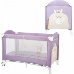 Patut pliant cu un nivel Ballon Cu intrare laterala cu fermoar 2 roti 120x60 cm Conform cu standardul european de securitate EN 