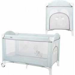 Patut pliant cu un nivel Ballon Cu intrare laterala cu fermoar 2 roti 120x60 cm Conform cu standardul european de securitate EN 