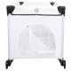 Patut pliant cu doua nivele Safari 120x60 cm Cu carusel cu 3 jucarii Masuta de infasat 2 Roti Cu buzunar lateral Cu intrare late