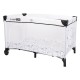 Patut pliant cu doua nivele Safari 120x60 cm Cu carusel cu 3 jucarii Masuta de infasat 2 Roti Cu buzunar lateral Cu intrare late
