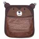 Saculet pentru jucariile de baie Bear Cu sistem de prindere cu ventuze Dimensiune 32x38 cm FreeON