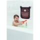 Saculet pentru jucariile de baie Bear Cu sistem de prindere cu ventuze Dimensiune 32x38 cm FreeON