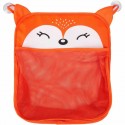 Saculet pentru jucariile de baie Fox Cu sistem de prindere cu ventuze Dimensiune 32x38 cm FreeON