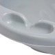 Cadita ergonomica de baie cu dop de scurgere Stars 84 x 49 x 30 cm Keeeper Grey