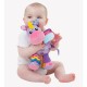Jucarie mare pentru carucior scoica auto si patut Cu jucarie de dentitie Cu sunete Activity Friend Stella Unicorn 39 cm Playgro