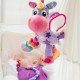 Jucarie mare pentru carucior scoica auto si patut Cu jucarie de dentitie Cu sunete Activity Friend Stella Unicorn 39 cm Playgro