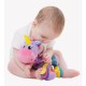Jucarie mare pentru carucior scoica auto si patut Cu jucarie de dentitie Cu sunete Activity Friend Stella Unicorn 39 cm Playgro