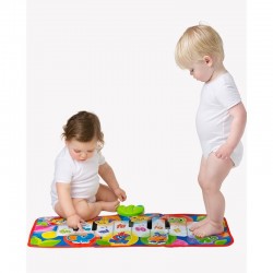 Salteluta pentru bebelusi Pian de Jucarie Jumbo Jungle Musical 79 cm Cu 8 melodii Playgro