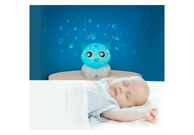 Lampa de veghe si proiector Cu 30 de minute de proiectii Cu 2 culori Portabila Playgro Mint & White