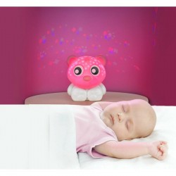 Lampa de veghe si proiector Cu 30 de minute de proiectii Cu 2 culori Portabila Playgro Pink & White