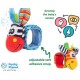 Botosei si bratari cu zornaitoare Animalute dragute pentru bebelusi Set 4 piese 2 pentru maini si 2 pentru picioare Jungle Wrist