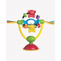 Jucarie pentru scaunul de masa Cu ventuza Cu activitati Rotativa High chair Spinning Toy 19.5 cm Playgro