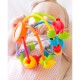 Minge cu activitati pentru bebelusi Cu margele de dentitie Cu oglinda Play And Learn Ball 14 Cm Playgro