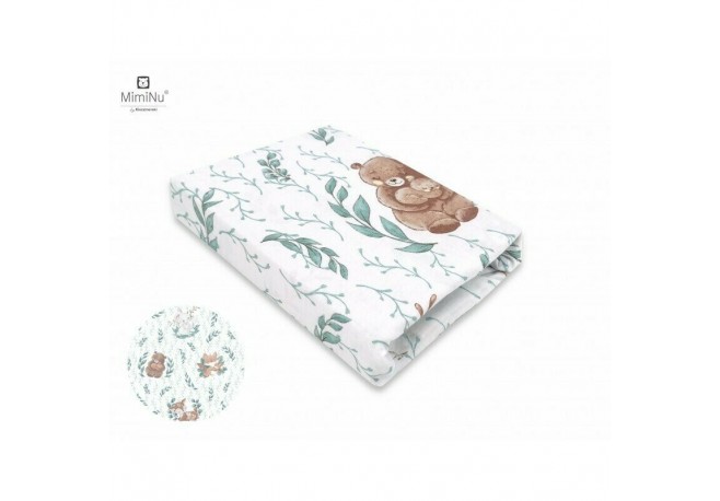 MimiNu - Cearceaf cu elastic pentru patut co-sleeper Timon Dimensiune 87 x 51 cm Din bumbac certificat Oeko Tex Standard 100 Lul