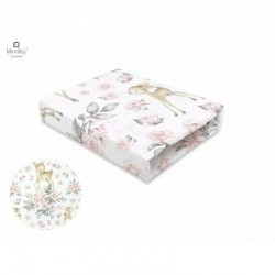 MimiNu - Cearceaf cu elastic pentru patut co-sleeper Luna Dimensiune 84.5 x 50.5 cm Din bumbac certificat Oeko Tex Standard 100 