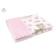 MimiNu - Set pentru bebelusi 6+1 piese Cu paturica de infasat Prosop Paturica Cearceaf 120x60 cm Fata de perna Husa pilota Jucar