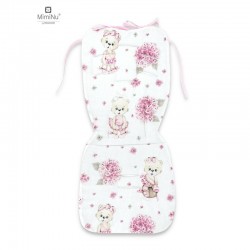 MimiNu - Salteluta pentru carucior Reversibila Cu doua fete Din catifea matlasata si bumbac Materiale certificate Oeko Tex Stand