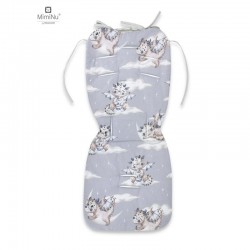 MimiNu - Salteluta pentru carucior Reversibila Cu doua fete Din catifea matlasata si bumbac Materiale certificate Oeko Tex Stand