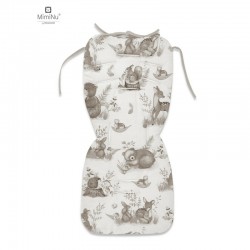 MimiNu - Salteluta pentru carucior Reversibila Cu doua fete Din catifea matlasata si bumbac Materiale certificate Oeko Tex Stand