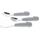 Set de 3 tacamuri din inox inoxidabil Cu manere din silicon fara BPA 6 luni + Elephant Conform cu standardul european de securit