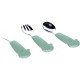 Set de 3 tacamuri din inox inoxidabil Cu manere din silicon fara BPA 6 luni+ Elephant Conform cu standardul european de securita