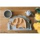 Bol din silicon fara BPA Cu ventuza 6 luni + Conform cu standardul european de securitate EN14372:2004 FreeON Lion Grey