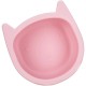 Bol din silicon fara BPA Cu ventuza 6 luni + Conform cu standardul european de securitate EN14372:2004 FreeON Kitty Pink