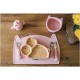 Bol din silicon fara BPA Cu ventuza 6 luni + Conform cu standardul european de securitate EN14372:2004 FreeON Kitty Pink
