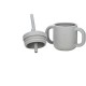 Cana din silicon fara BPA Cu manere Cu pai 6 luni+ Conform cu standardul european de securitate EN 14350:2020 FreeON Grey