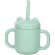 Cana din silicon fara BPA Cu manere Cu pai 6 luni+ Conform cu standardul european de securitate EN 14350:2020 FreeON Mint