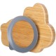 Farfurie compartimentata din bambus Cu ventuza Conform cu standardul european de securitate EN 14372:2004 FreeON Bunny