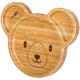 Farfurie compartimentata din bambus Cu ventuza Conform cu standardul european de securitate EN 14372:2004 FreeON Bear