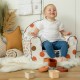 Fotoliu din burete pentru copii Snail Dimensiune 43 x 47 x 34 cm Bubaba 9 luni - 5 ani Cu Husa detasabila