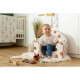 Fotoliu din burete pentru copii Snail Dimensiune 43 x 47 x 34 cm Bubaba 9 luni - 5 ani Cu Husa detasabila