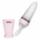 Nuby - Lingurita cu rezervor Din silicon 90 ml 3 luni+ Roz