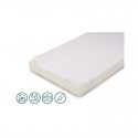 Petite&Mars - Protectie impermeabila Pentru saltele de 120x60 Cu benzi elastice Alb
