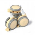 Set 4 roti pentru patut YappyKids Bej