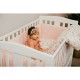 Aparatoare laterala pentru patut YappyBlush Din muselina Acopera toate laturile unui patut de dimensiunea 120x60 cm Cu 14 pangli