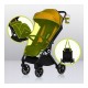 Lionelo - Carucior sport Cloe De la nastere Cu accesorii Cadru din aluminiu 0-22 kg Usor Pliabil cu o singura mana Ideal pentru 