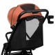 Lionelo - Carucior sport Cloe De la nastere Cu accesorii Cadru din aluminiu 0-22 kg Usor Pliabil cu o singura mana Ideal pentru 