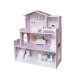 Casuta de papusi din lemn Dimensiune mare 70 x 24 x 70 cm Construita pe 3 niveluri cu 3 camere Accesorizata cu mobilier Free2Pla